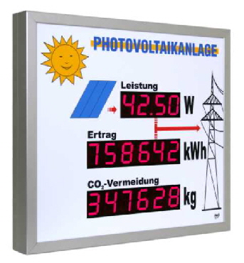 HvG Display38-3z BasicLine, PVSystem, Anzeigetafel